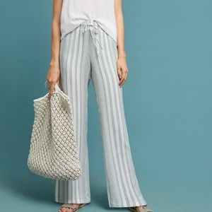Cloth & Stone striped slit hem lounge pants M